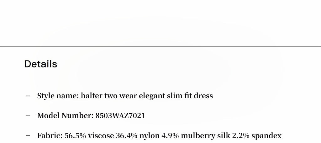 Silky Elegant Slim Dress