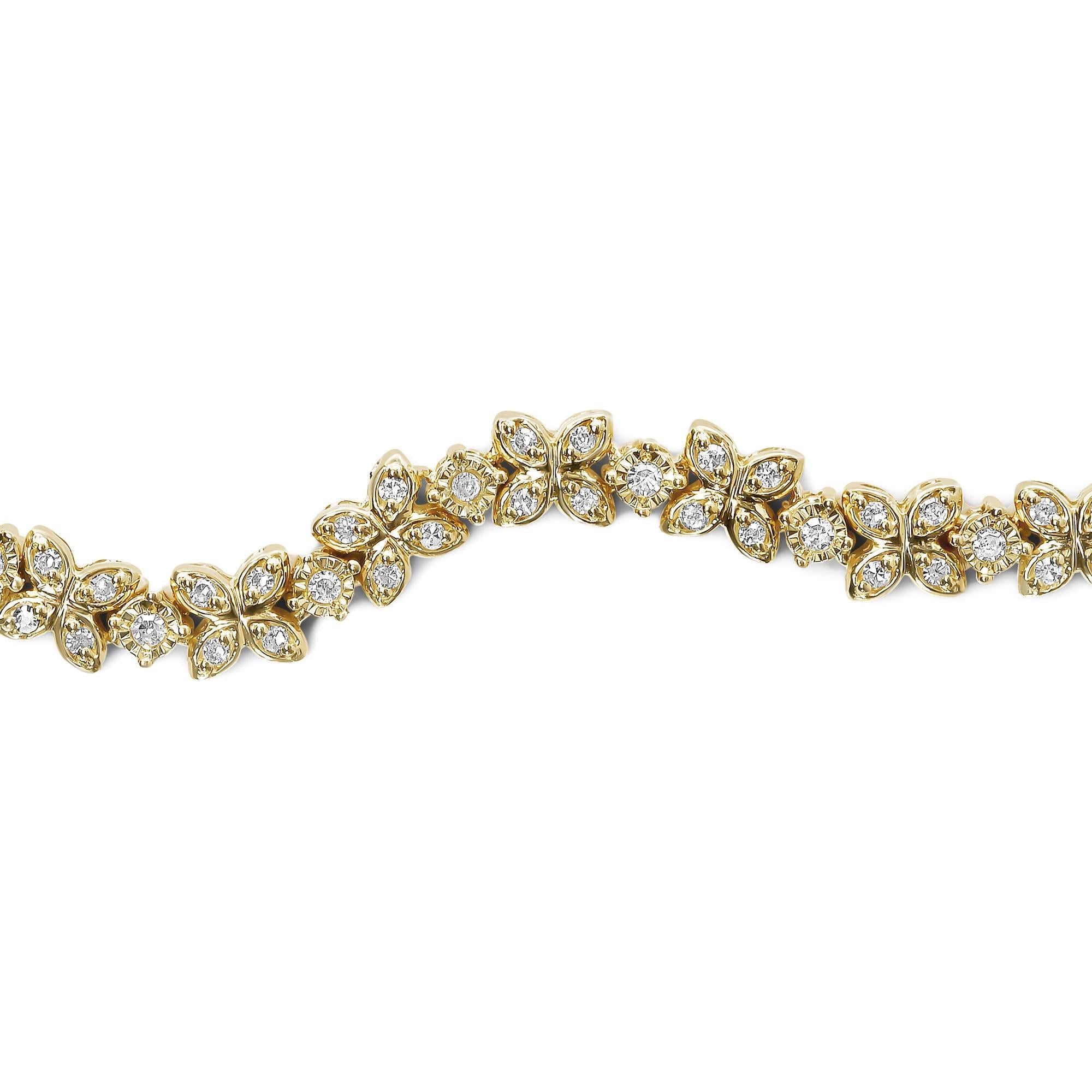Diamond Marquise Shaped Link 4"-10" Adjustable Bolo Bracelet