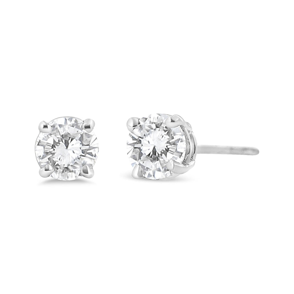 Lab Grown Diamond Round Classic Stud Earrings