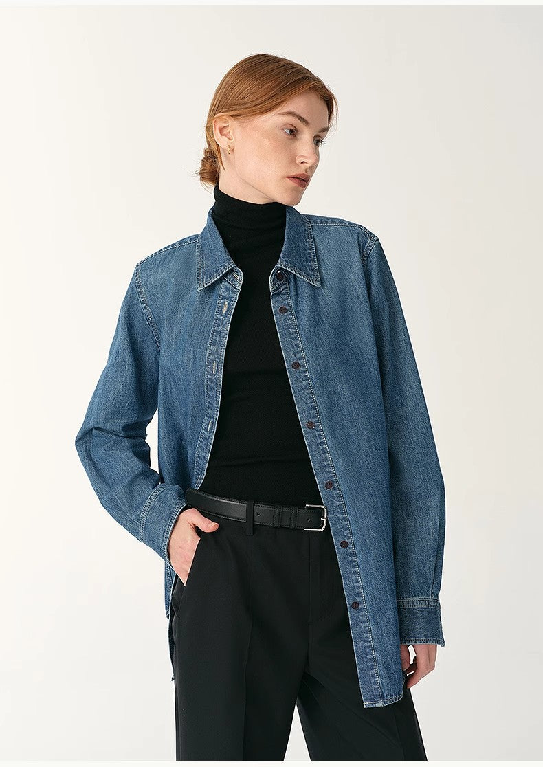 Denim Classic Lapel Shirt
