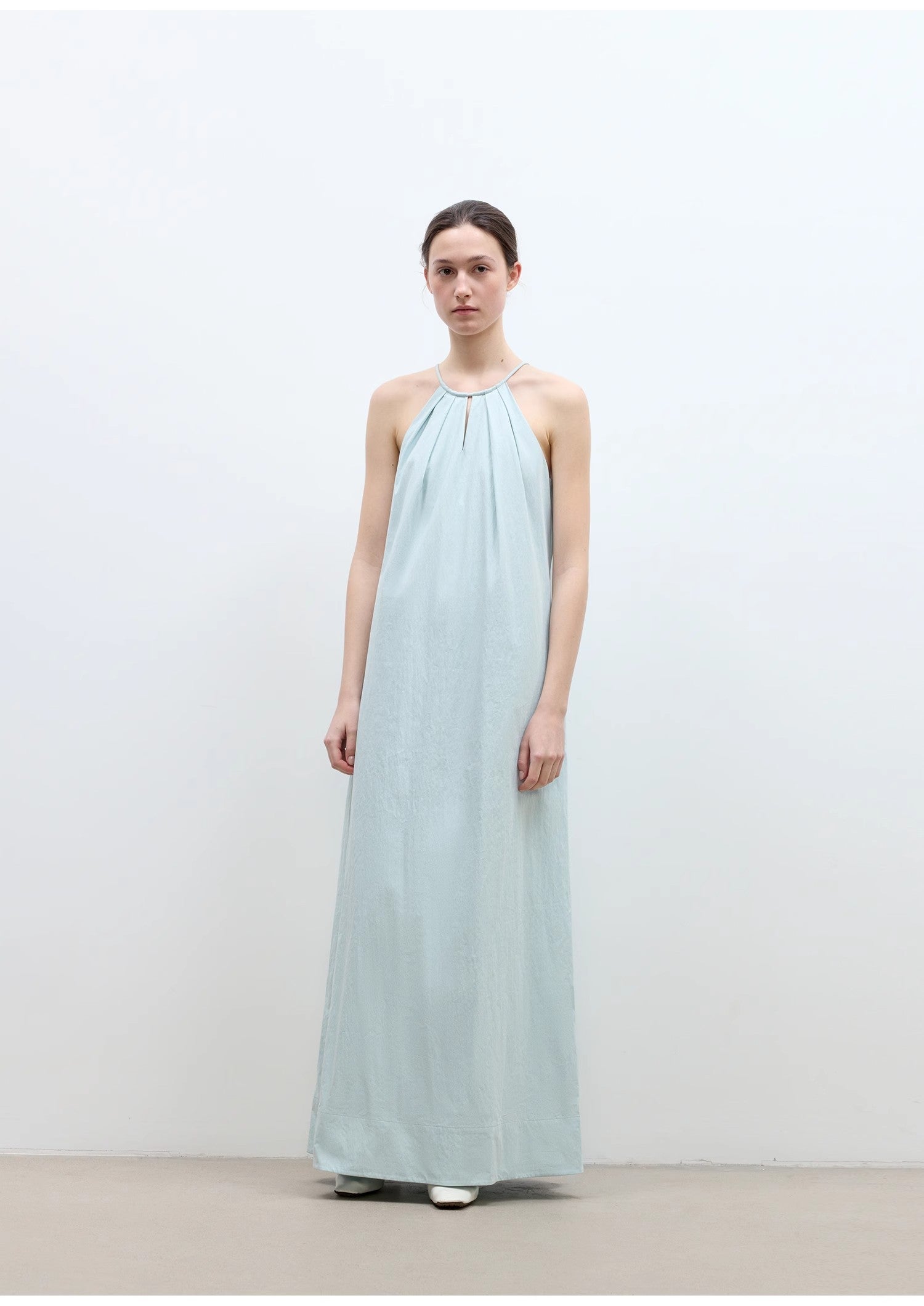 Halter Neck Hollow Long Dress