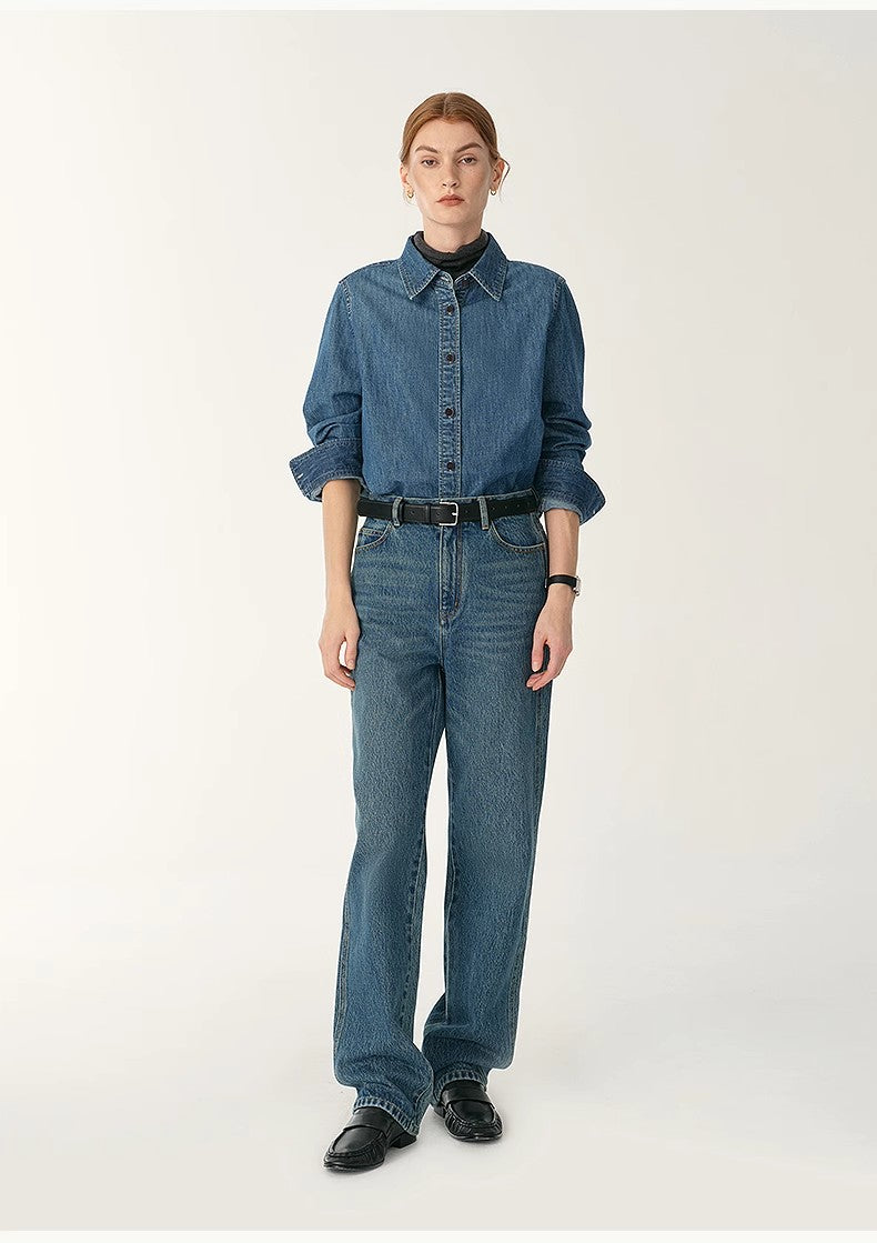 Denim Classic Lapel Shirt