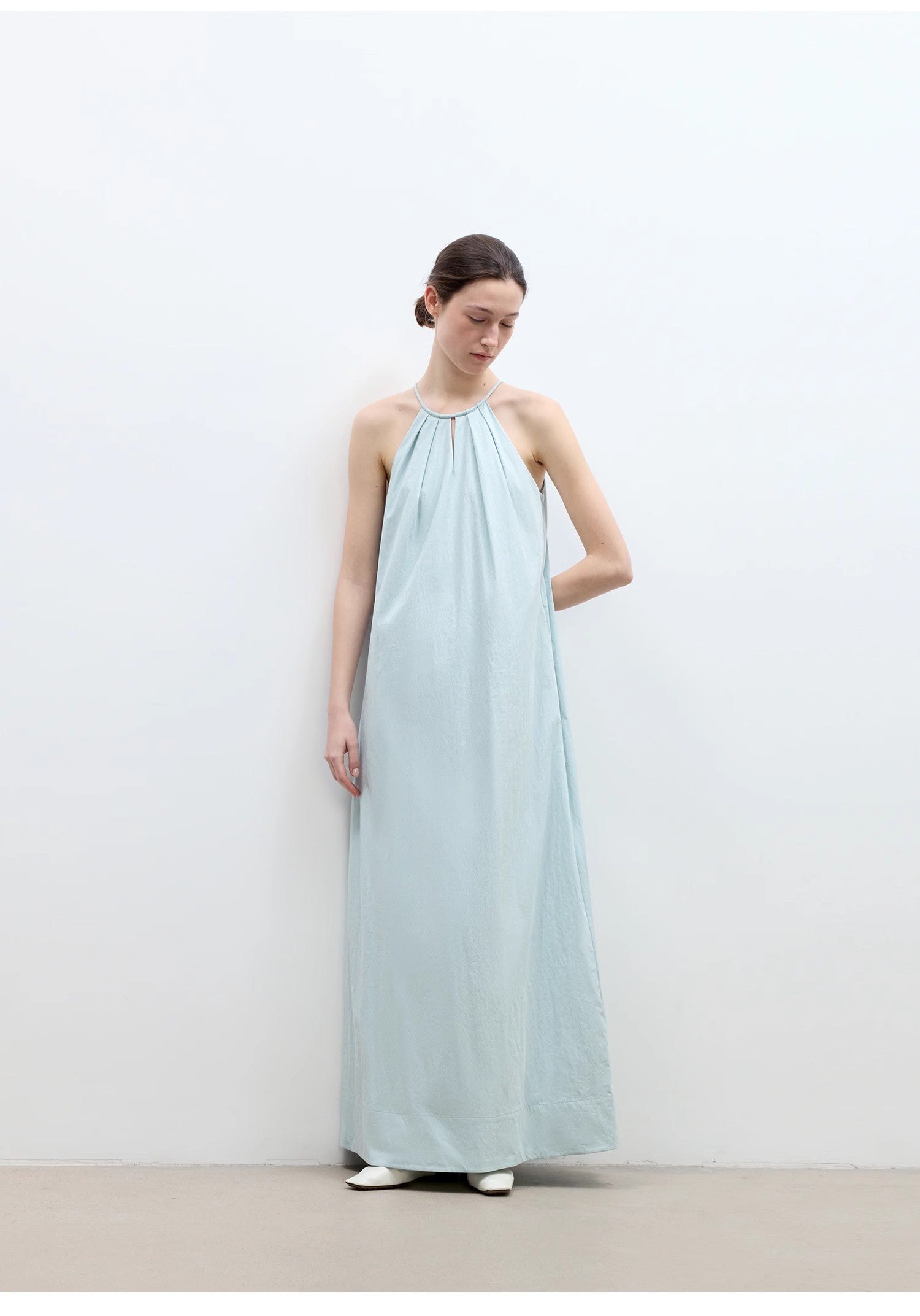 Halter Neck Hollow Long Dress