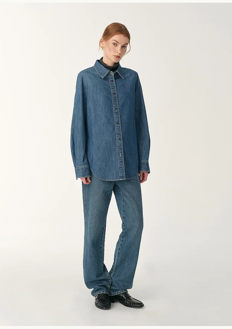 Denim Classic Lapel Shirt