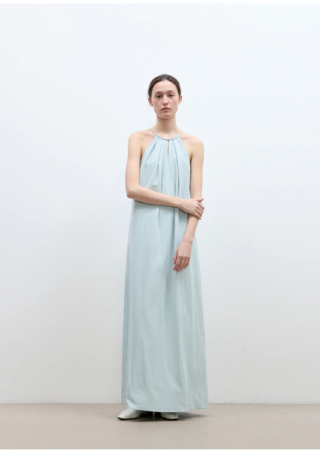 Halter Neck Hollow Long Dress