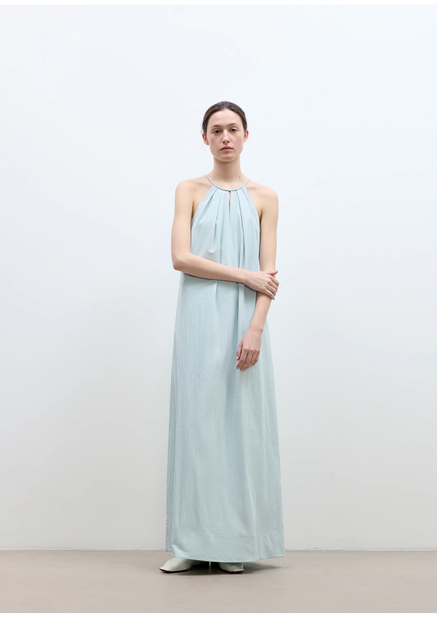 Halter Neck Hollow Long Dress