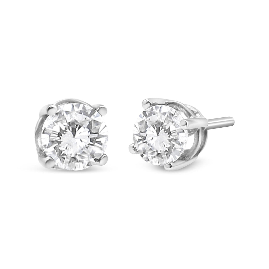 Lab Grown Diamond Round Classic Stud Earrings
