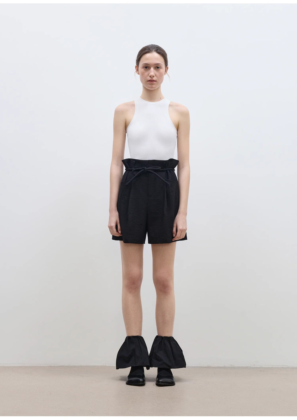 Drawstring High Waist Shorts Women