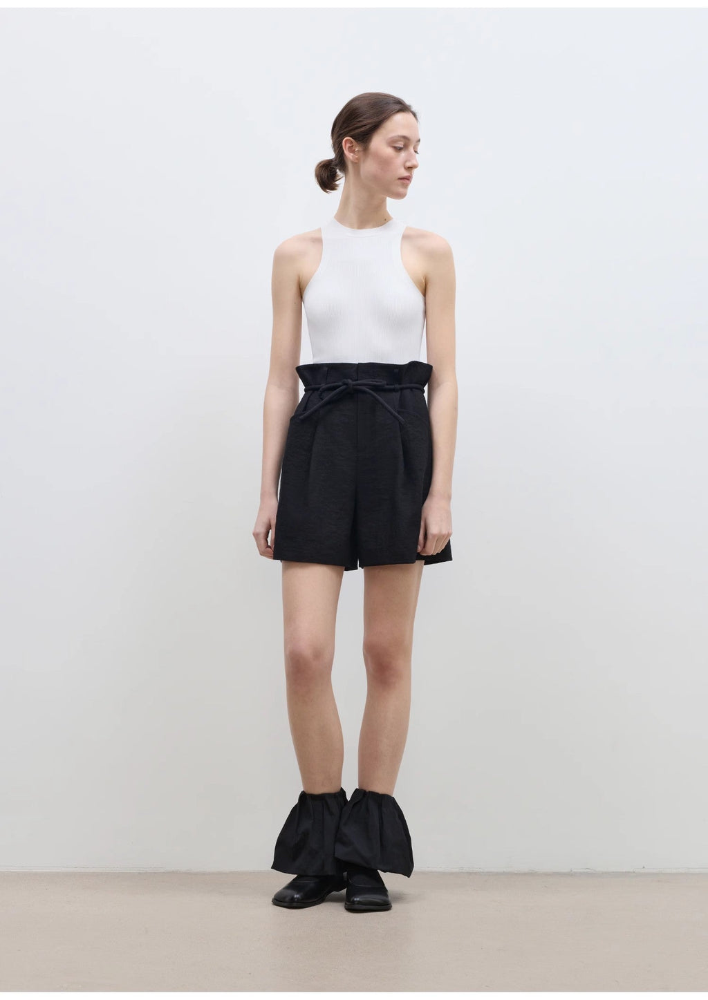 Drawstring High Waist Shorts Women