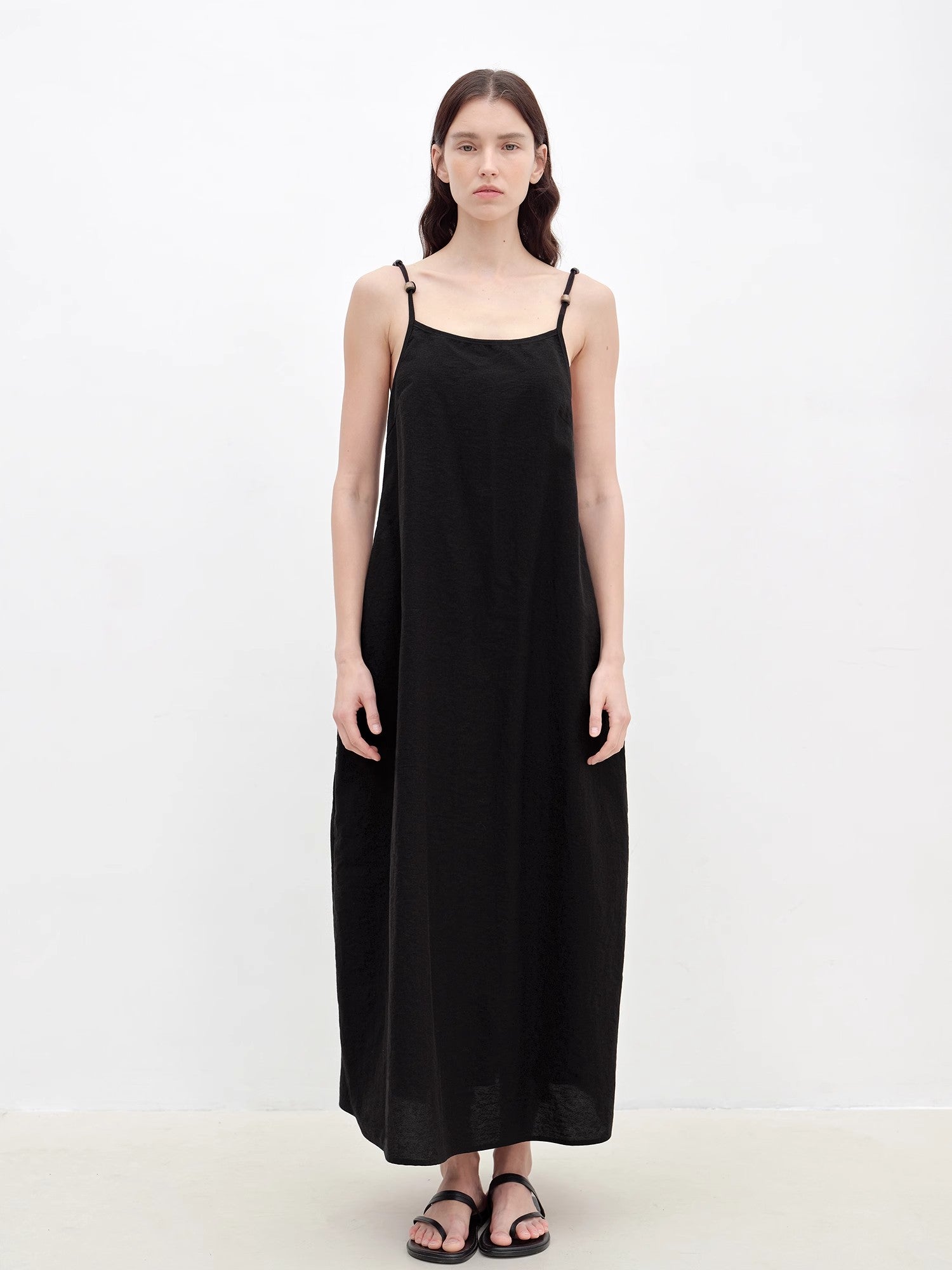 Cotton Beaded Sling Dress