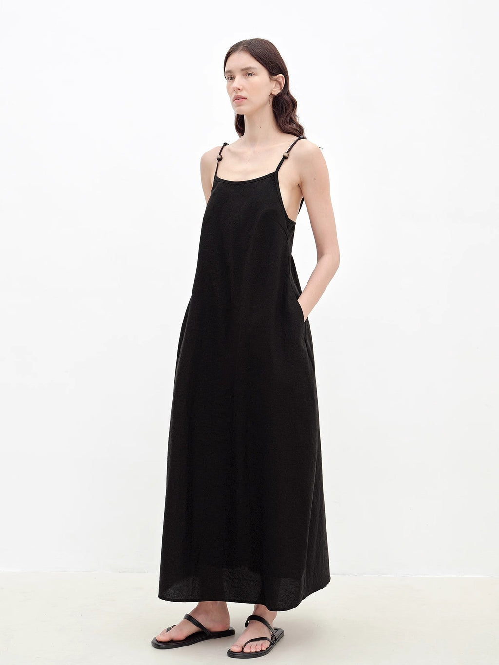 Cotton Beaded Sling Dress