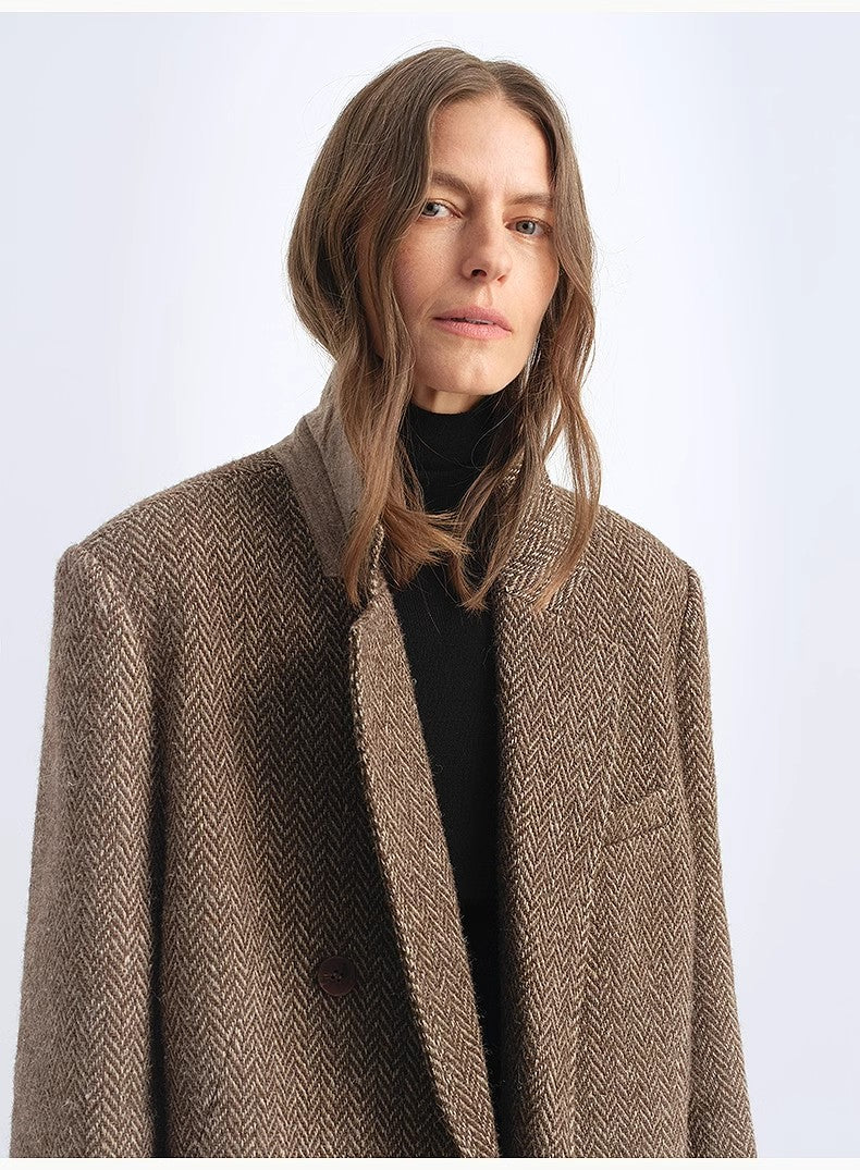 "Desert City" Italian Imported Wool Blended Coat