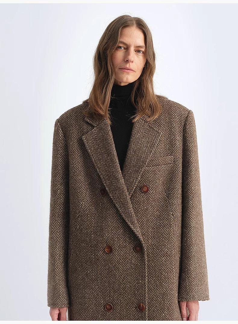 "Desert City" Italian Imported Wool Blended Coat