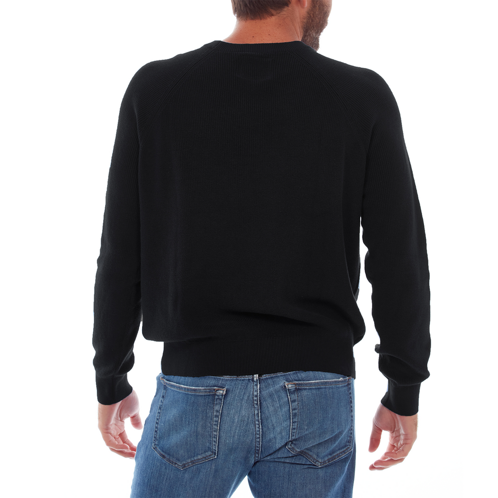 Black Cotton Sweater