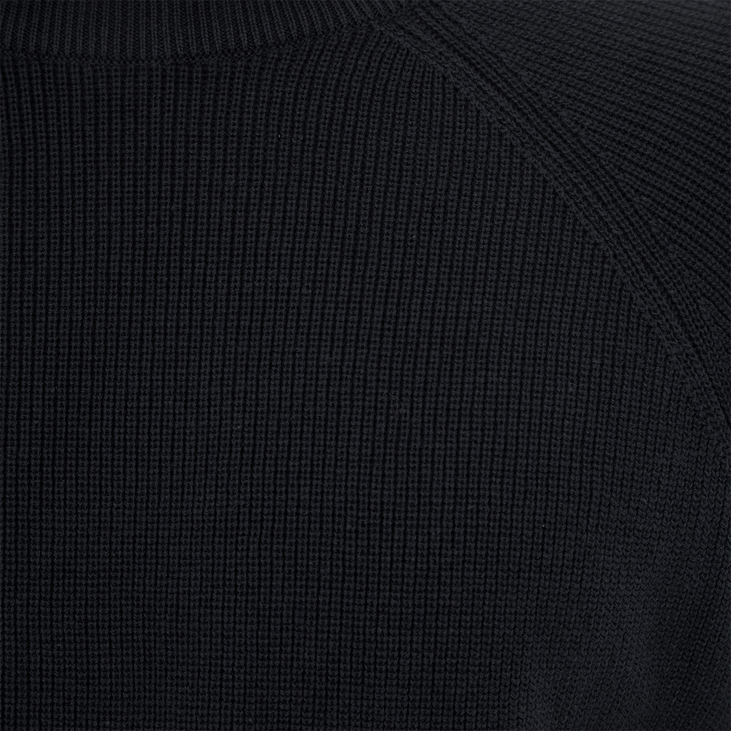 Black Cotton Sweater