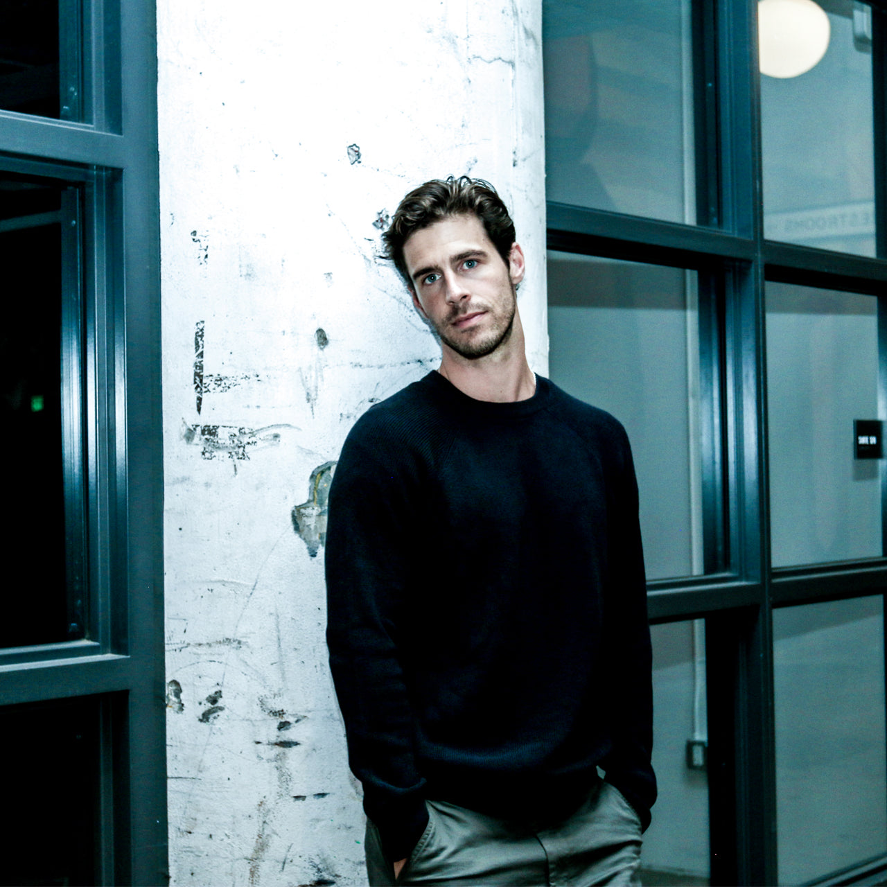 Black Cotton Sweater