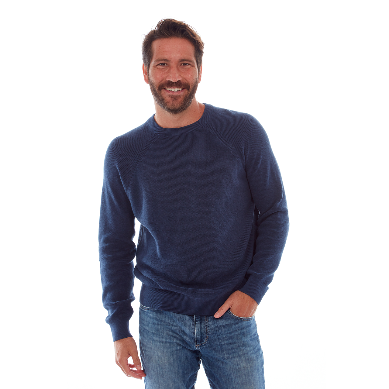 Navy Cotton Sweater