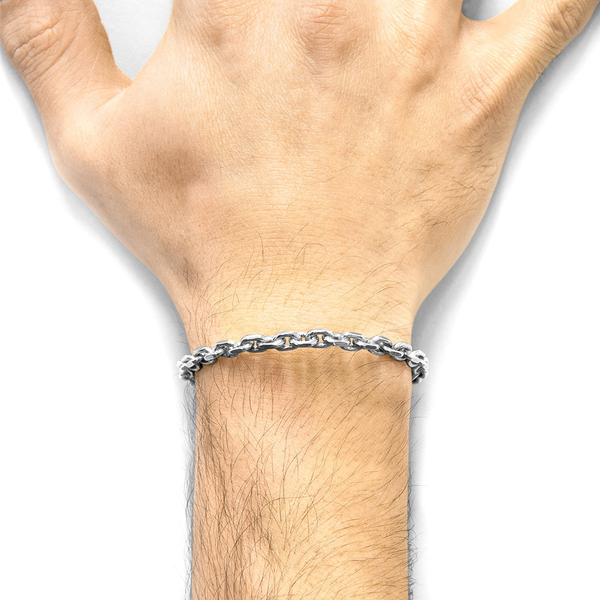 Halyard Sail Silver Chain Bangle