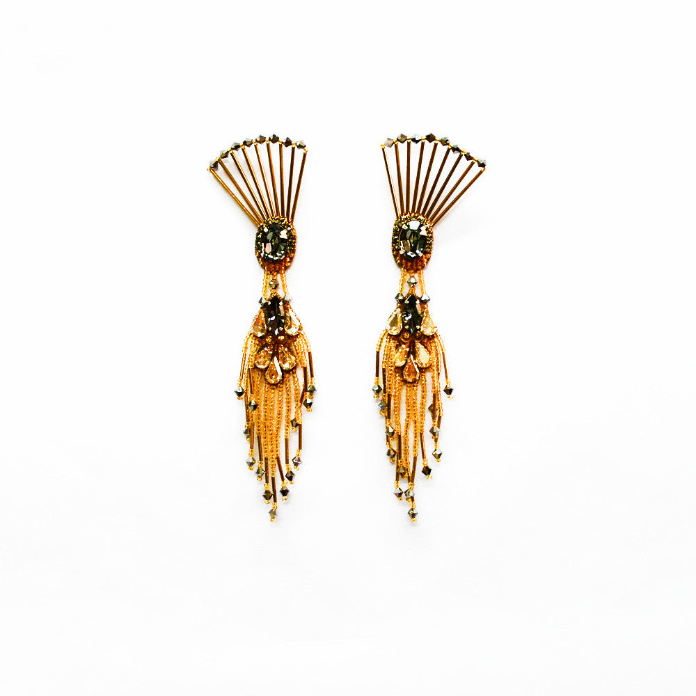 The Dancing Peacock Earrings.