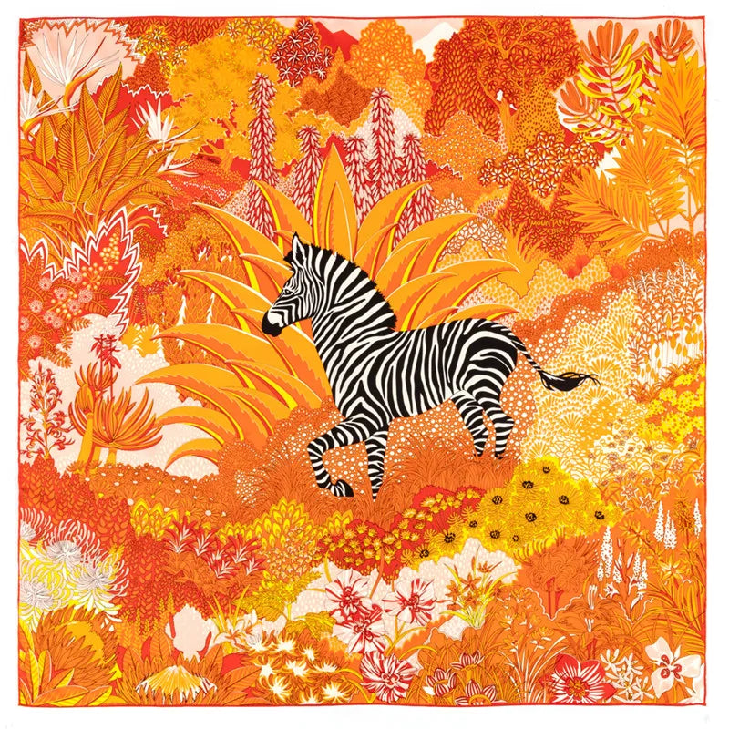 Hand Rolled Twill Silk Scarf
