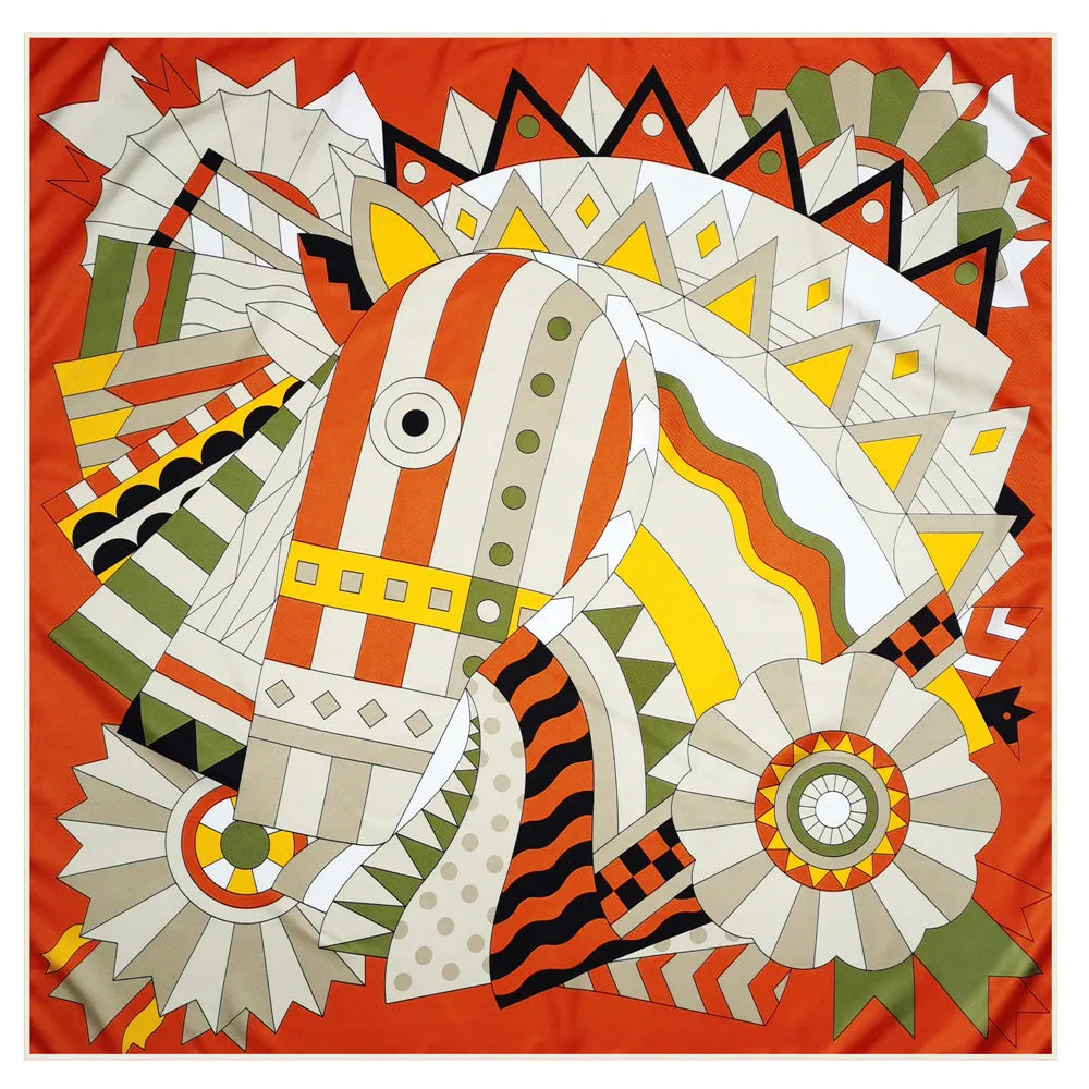 Hand Rolled Twill Silk Scarf