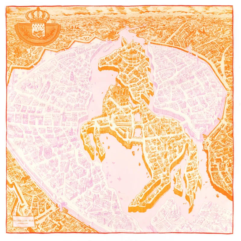 Hand Rolled Twill Silk Scarf