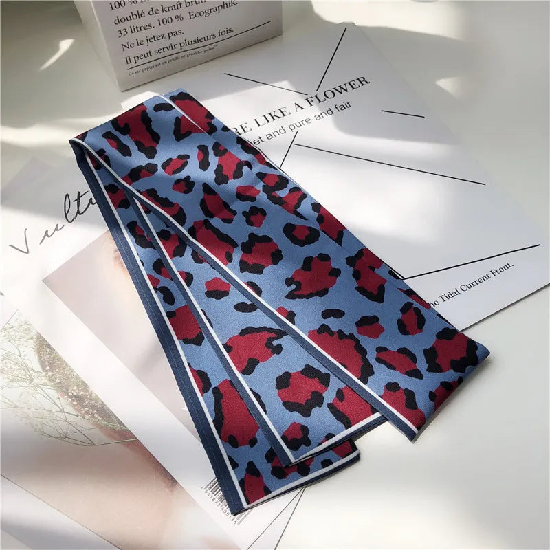 Leopard Animal Print Scarf - Skinny