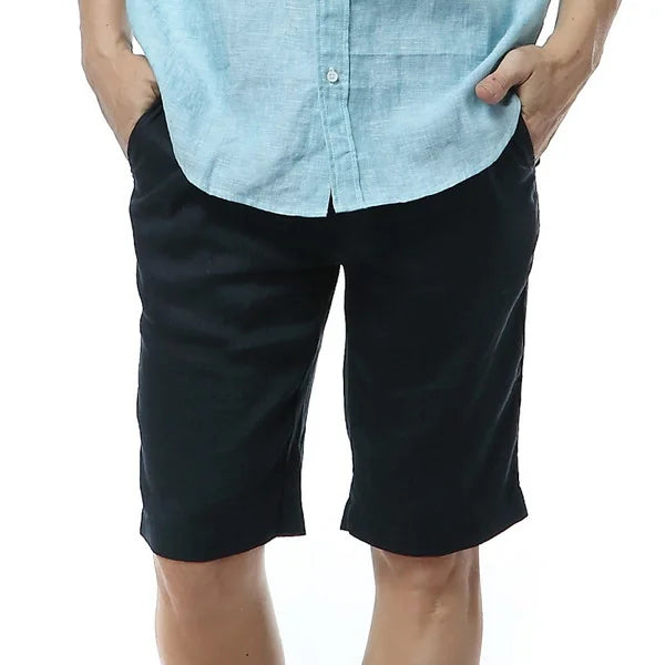 Pure Linen Casual Shorts - Longer length