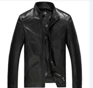 Black Genuine Sheepskin Leather Jacket