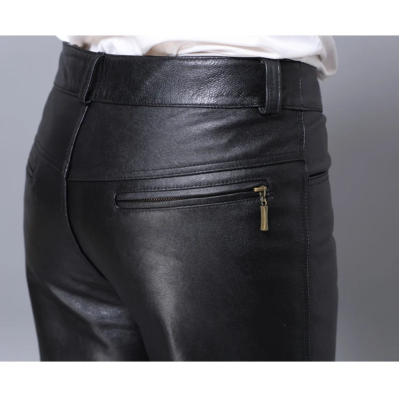 Genuine Sheepskin Leather Pants