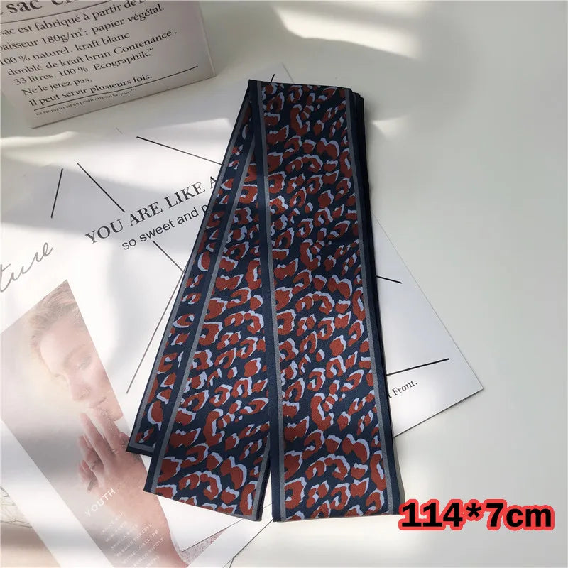 Leopard Animal Print Scarf - Skinny