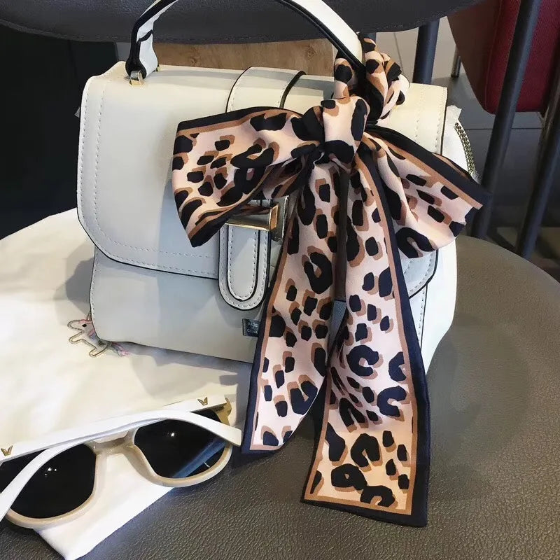 Leopard Animal Print Scarf - Skinny