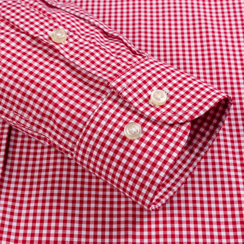 Plaid Cotton Dress Shirt