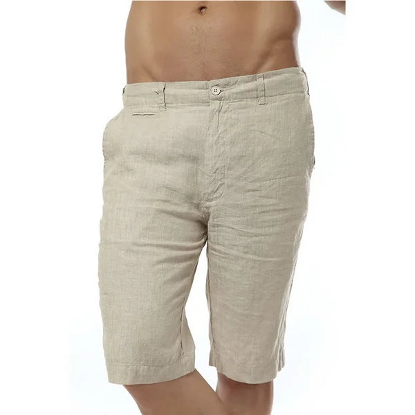 Pure Linen Casual Shorts - Longer length