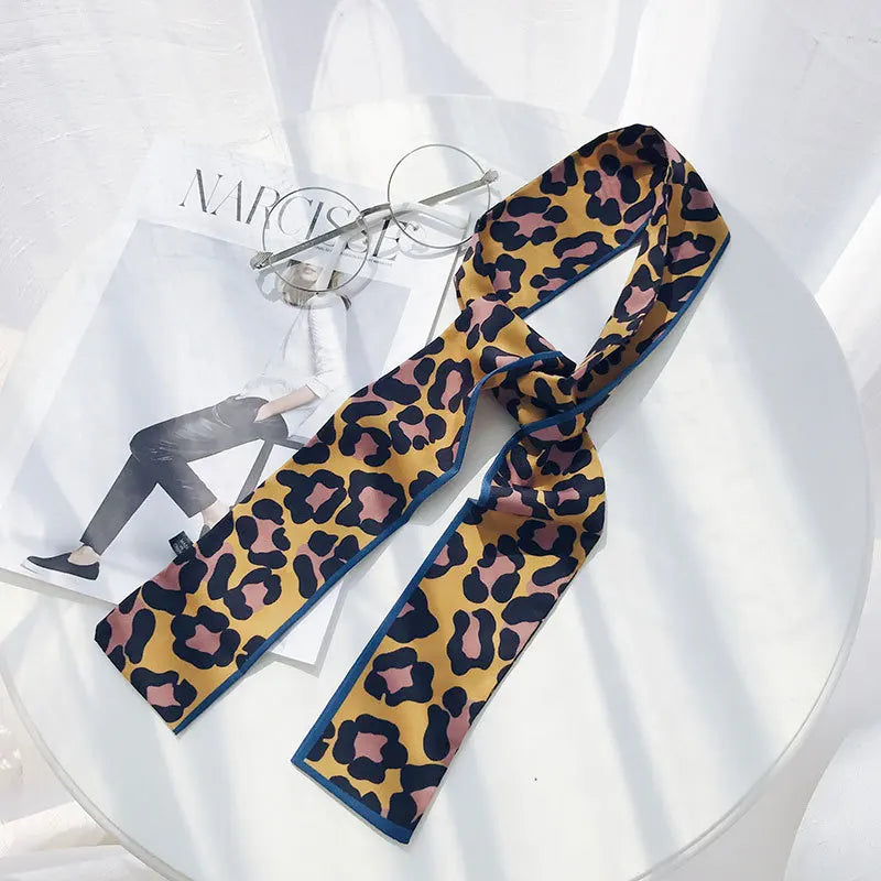 Leopard Animal Print Scarf - Skinny