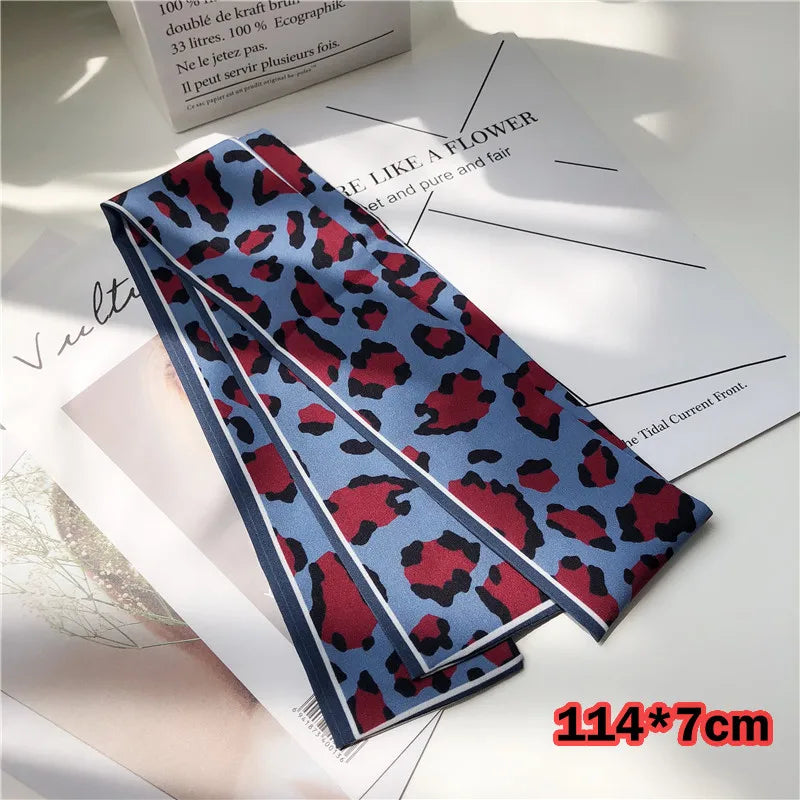 Leopard Animal Print Scarf - Skinny
