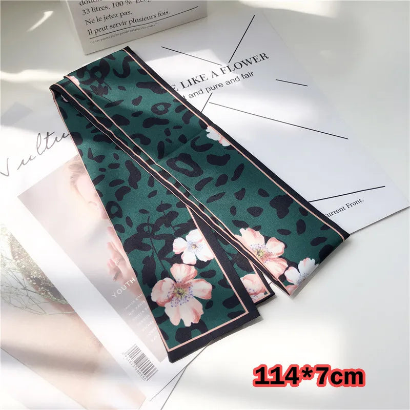 Leopard Animal Print Scarf - Skinny