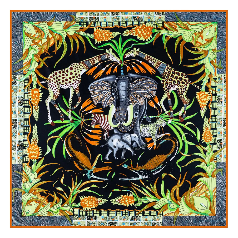 Hand Rolled Twill Silk Scarf
