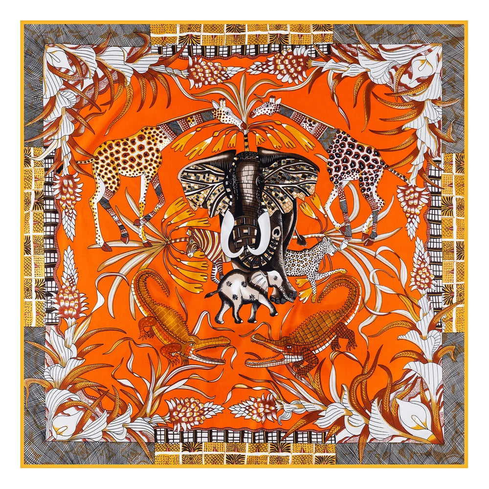 Hand Rolled Twill Silk Scarf