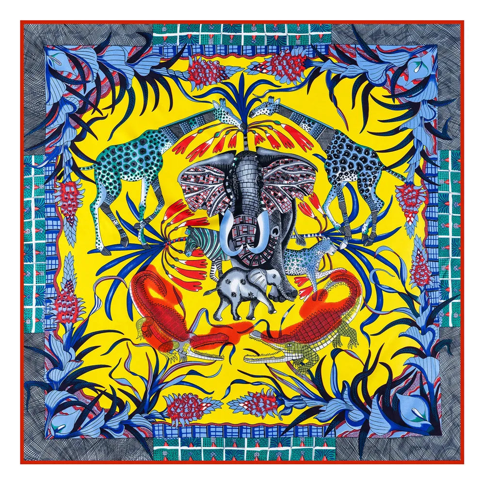 Hand Rolled Twill Silk Scarf