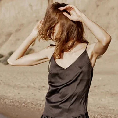 Satin Spaghetti Strap Tank Top