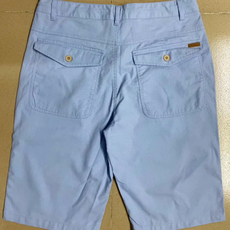 Cotton/Linen Blend Casual Shorts