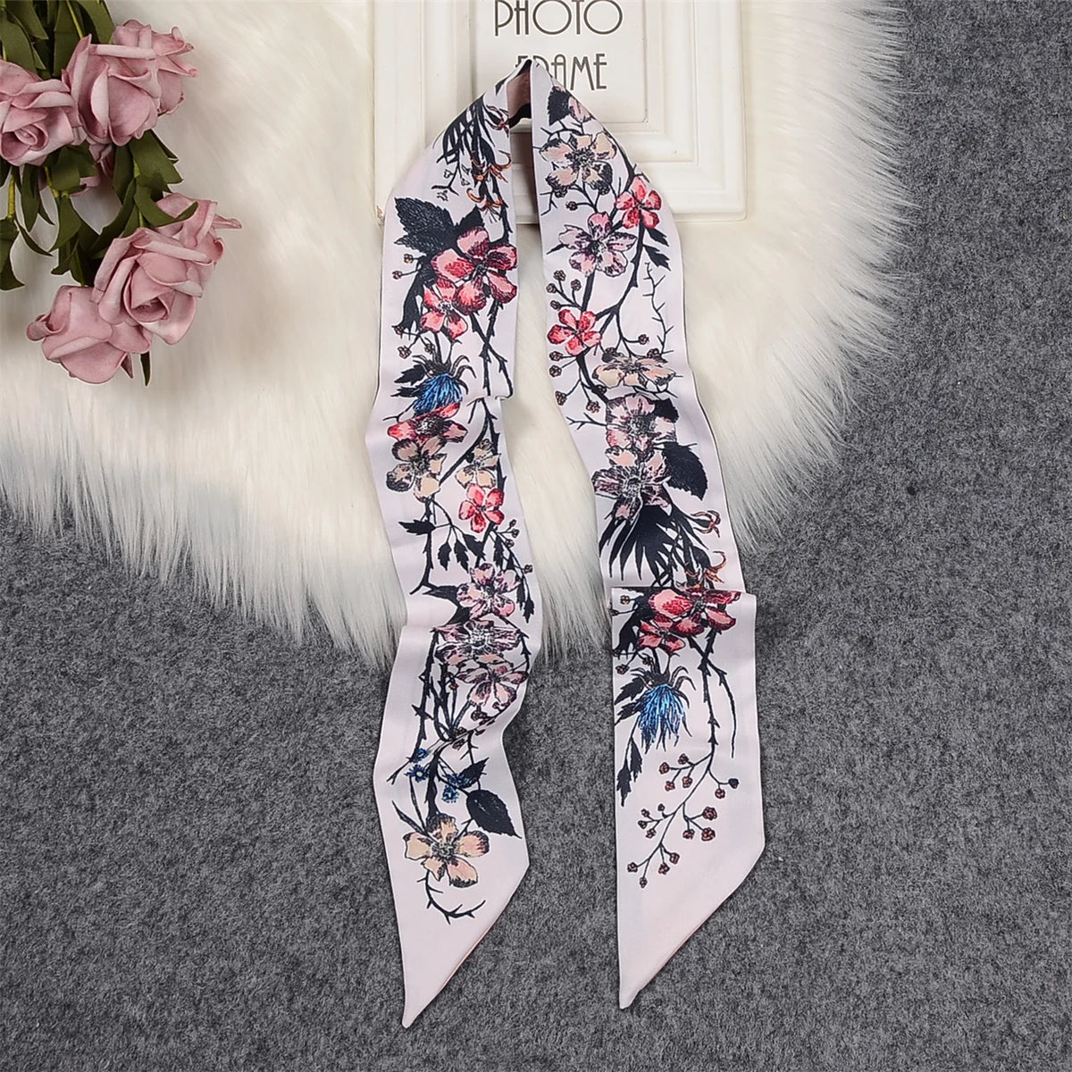 Tropic Affair Silk Skinny Scarf