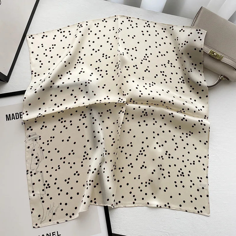 Polka Dot Silk Scarf