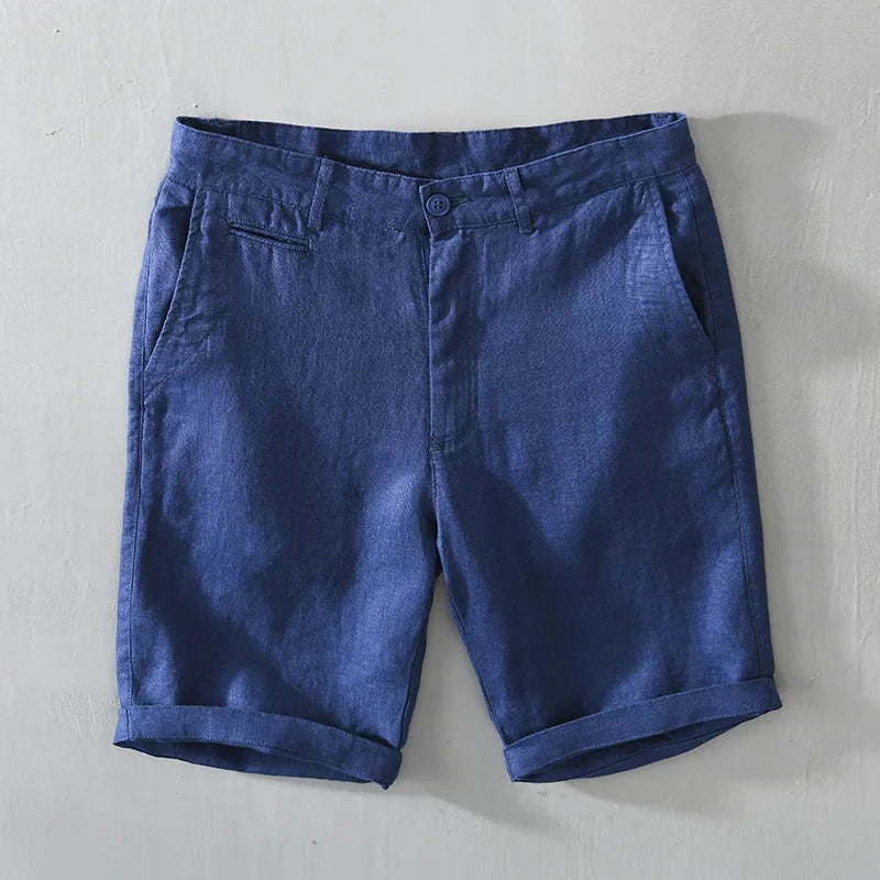 Pure Linen Casual Shorts