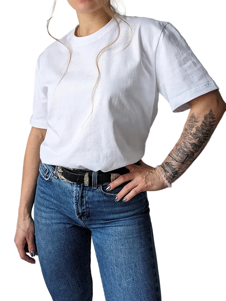 Oversize Cotton Basic T-Shirt