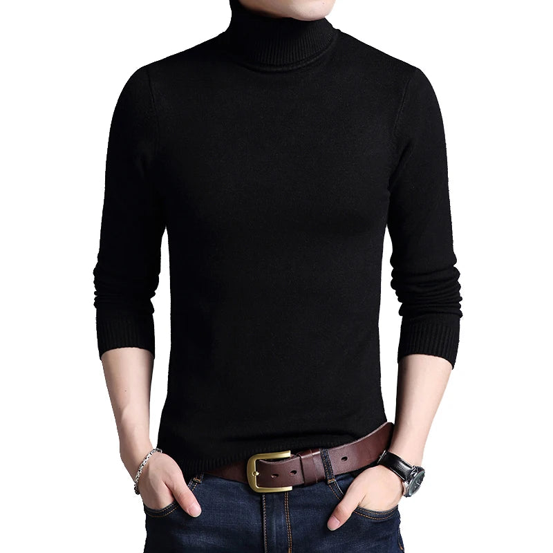 Slim Men's Turtleneck Sweater