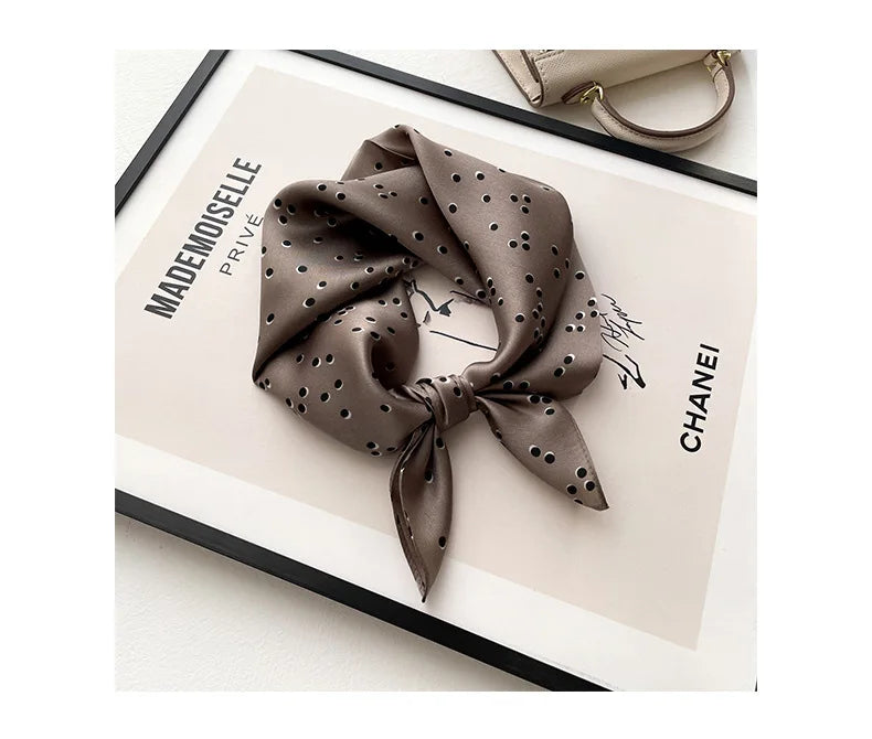 Polka Dot Silk Scarf