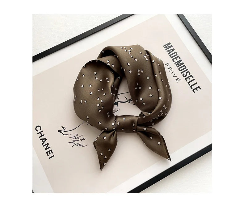Polka Dot Silk Scarf