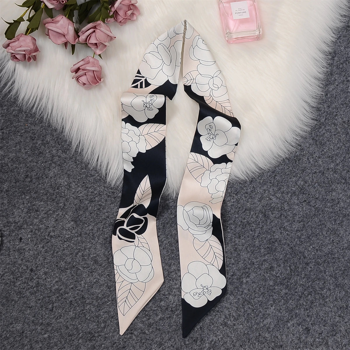 Tropic Affair Silk Skinny Scarf